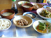 伊藤さんのお宅でお昼をご馳走になる。食卓に上がる食べ物はすべて大地のエネルギーに満ち溢れている。