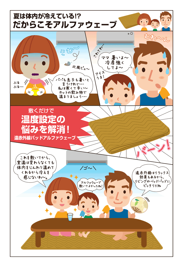 夏は体内が冷えている漫画