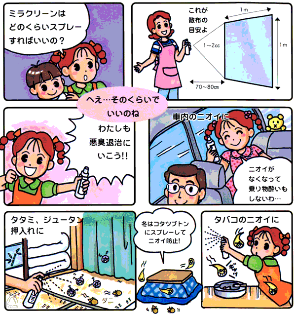ミラクリーン：ミラクリーンの持続性