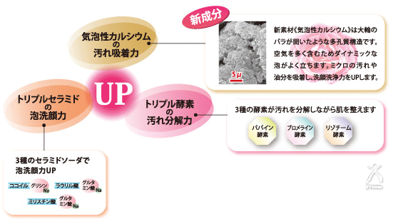 トリプルセラミドの泡洗顔力