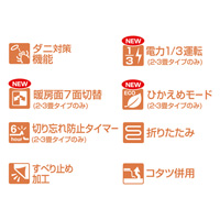 電子制御ホットカーペット カバー付 1畳用 ZC-10P／カバー色：イエロー