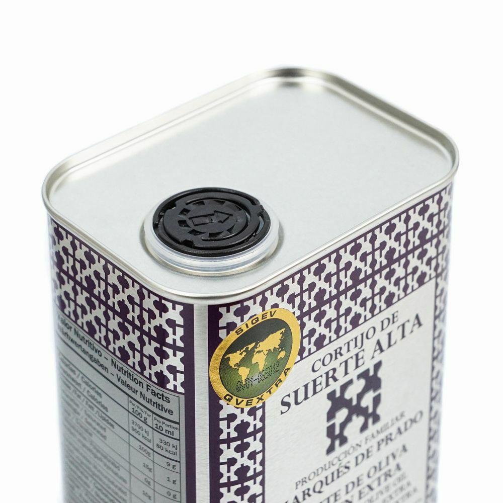 スエルテ アルタ（Suerte Alta） 有機エクストラバージン・オリーブオイル ピクアル 1L缶ｘ12缶