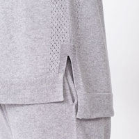 Liflance（リフランス） 無縫製ラウンジニット ロングスリーブ グレー/S