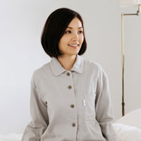 Liflance（リフランス） しなやか三重ガーゼパジャマ レディース グレー/S