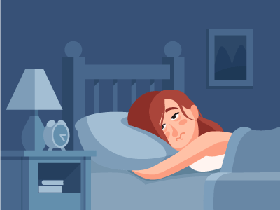 眠れません