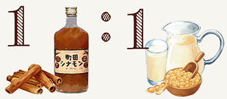 豆乳と合わせて