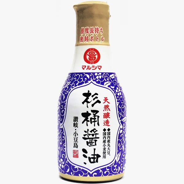 マルシマ 天然醸造杉樽醤油（デラミボトル） 200ml