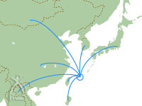 宮古島はアジアのへそとなる場所にあります