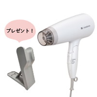 ゼンケン　新・電磁波低減ヘアケアドライヤー　 ホワイト／ZD-750W　＋ドライヤースタンドプレゼント