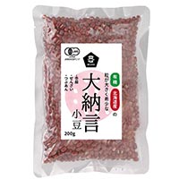 ムソー 国内産有機大納言小豆 200g