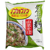 トーエー どんぶり麺・山菜そば 78g