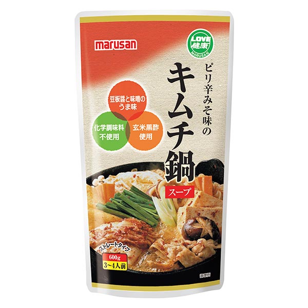 マルサン ピリ辛みそ味のキムチ鍋スープ 600g