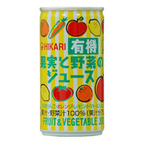 ヒカリ 有機果実と野菜のジュース 190g