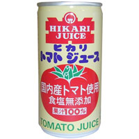 ヒカリ トマトジュース・無塩 190g
