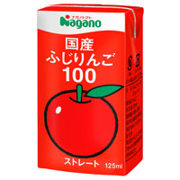 ナガノトマト 国産ふじりんご100 125ml