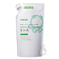 シャボン玉 無添加せっけんシャンプー専用リンス詰替用 420ml×2