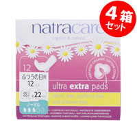 ナトラケア 生理用ナプキン ウルトラパッド ノーマル ふつうの日用・羽つき 約22cm/12個入×4箱