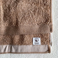 ナチュラルスタイル ふんわりパイル ウォッシュタオル ブラウン（茶綿）
