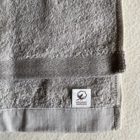 ナチュラルスタイル ふんわりパイル 彩土染め ウォッシュタオル グレー