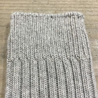 ナチュラルスタイル organic garden （オーガニックガーデン） ヤクリブソックス ヤクグレー／22.5-24.5cm