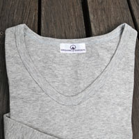 ナチュラルスタイル organic garden （オーガニックガーデン） ヤク混フライス長袖VネックＴシャツ Ｌ