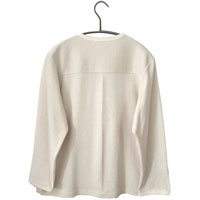 ナチュラルスタイル 葛衣（くずごろも） 葛和紙フライスカーディガン 生成／M-L