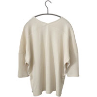 ナチュラルスタイル 葛衣（くずごろも） 葛和紙フライスカットソー 生成／M-L