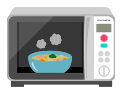 1.レンジか湯煎で5分の簡単調理