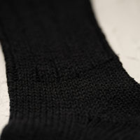 おひさまのぬくもり（天然シルク） おやすみソックス ブラック・S（23〜25cm）