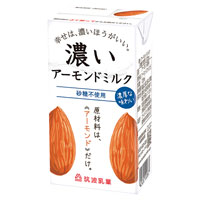 筑波乳業 濃いアーモンドミルク  砂糖不使用／125ml