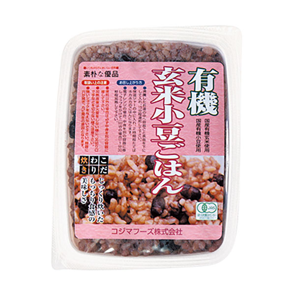 コジマフーズ 有機玄米小豆ごはん 160g