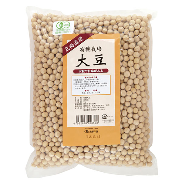 オーサワジャパン 有機栽培 大豆（北海道産） 1kg