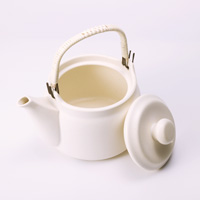 マスタークック けんこう土瓶 白色（ホワイト）小・700ml