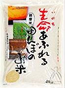 「生命あふれる田んぼのお米」 ひとめぼれ 胚芽米 4kg