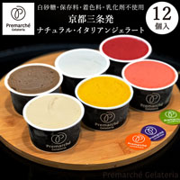 【Premarche Gelateria（ジェラート）】 2023夏限定☆人気ジェラート 『Non-Milk set（ノンミルクセット）』 6種類×各2個（各90ccカップ）12個入り