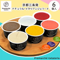 【Premarche Gelateria】 夏限定☆人気ジェラート6個セット Non-Milk set（90ccカップ×6個入り）