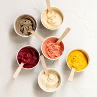 Premarche Gelateriaの ナチュラル・イタリアンジェラート お好きなフレーバー（各１カップ・90cc）を６個お選びください。