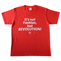 プレマルシェ It's REVOLUTION Tシャツ レッド／ＸＬサイズ