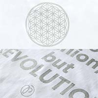 プレマルシェ It's REVOLUTION Tシャツ・フラワーオブライフ ホワイト／ＸＳサイズ