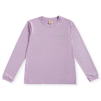 プレマルシェ・ボディバランス・オーガニックコットン・ロングスリーブTシャツ パープル／Ｓサイズ