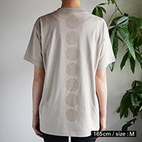 プレマルシェ・ボディバランス・オーガニックコットン・復活Tシャツ ベージュ／Ｓサイズ