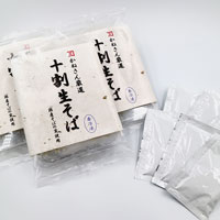 国産十割生そばセット（田舎）そばつゆ付【60サイズ】 生そば260g(130g×2)×3＋そばつゆ60ml×6