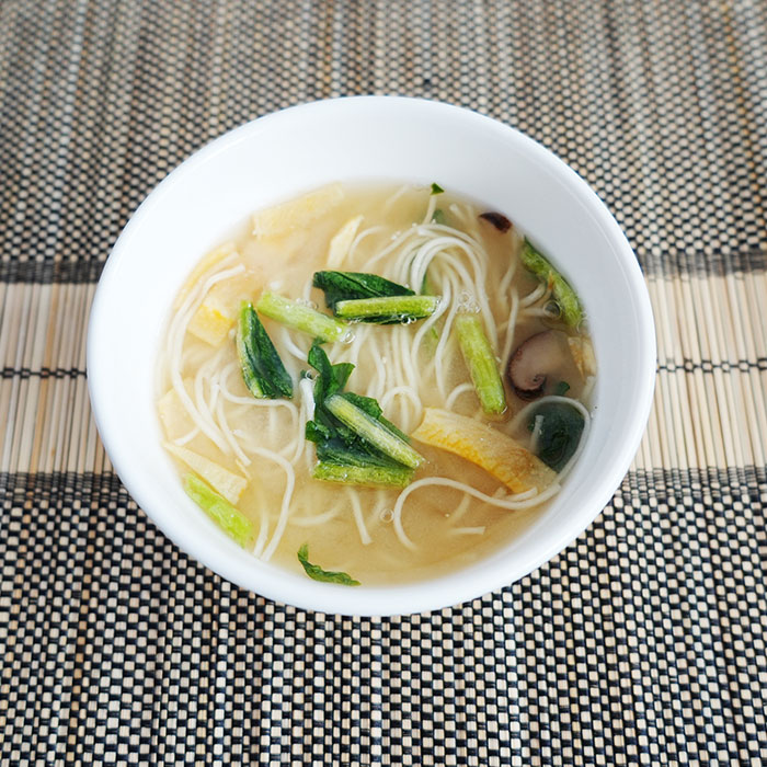国産具材のみそにゅうめん