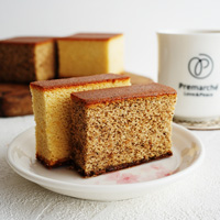 コメコノカステラ 満足セット プレーン、紅茶 各1個