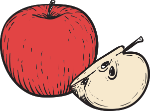 りんごのイラスト