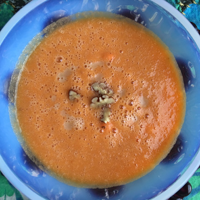 人参と柑橘　甘酒のスイートスープ