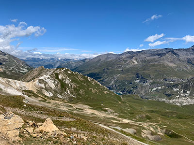 写真：夏山の日差し