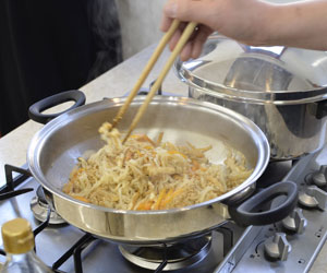 切り干し大根の炊いた料理が完成