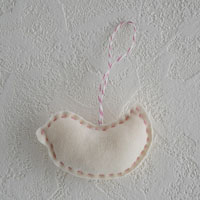 プレマ×プリスティンコラボ パジャマの残布でつくるオーガニックコットンのオーナメント 小鳥