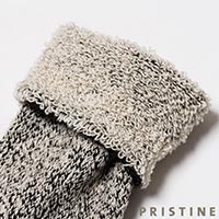 プリスティン アルパカ裏パイルソックス ダークブラウン／22-24cm